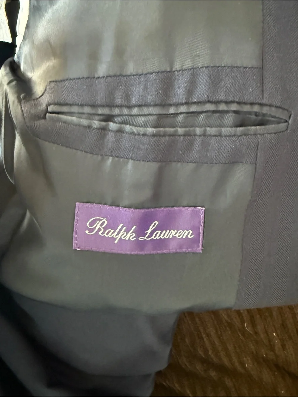Ralph Lauren Purple Label Navy Cashmere Jacket 42L